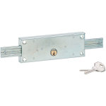 Serrure rideau mtallique  cylindre thirard  25mm zingu