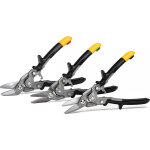 Set de 3 cisailles aviation toughbuilt universelle - � droite - � gauche (3 pcs)