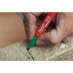 Set de marqueurs pointe fine milwaukee noir - rouge - bleu - vert (4 pcs)