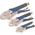 Set de pinces étau assorties 130 - 170 - 210mm (3 pcs) Set de pinces étau assorties 130 - 170 - 210mm (3 pcs)