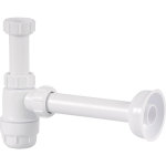 Siphon lavabo m33x42 - pvc Ø32 - avec raccord mur Siphon lavabo m33x42 - pvc Ø32 - avec raccord mur
