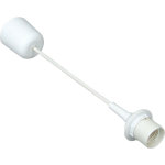 Suspension luminaire avec douille e27 blanc