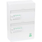 Tableau pr - quip peignable resi9 xp schneider 2 ranges 26m