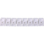 Taquets d'assemblage barrette de 8 blanc (8 pièces) Taquets d'assemblage barrette de 8 blanc (8 pièces)