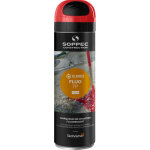 Traceur de chantier fluorescent fluo tp soppec 500ml rouge