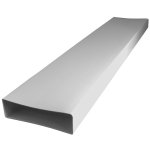 Tube rectangulaire t125 pour vmc 204x60x1000mm