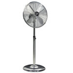 Ventilateur sur pied 3 vitesses chrom arizona farelek 40 cm - 50w