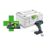 Visseuse  chocs sans fil festool tid 18 - basic + batterie offerte 18 v li - ion 4ah