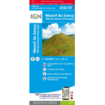 2432etr massif du sancy pnr volcans d'auvergne - resistante (carte)