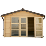 Abri chalet madriers bois massif / 42 mm / surface ext�rieure 25, 83 m2