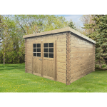 Abri de jardin brest en bois de sapin certifi� 298x298xm