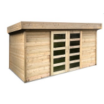 Abri de jardin moderne stockholm 363x245cm traite autoclave