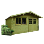 Abri de jardin niort 418x298cm autoclave vert