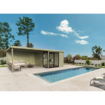 Abri de jardin sagres 303 + 394 x 303 cm traite en autoclave classe 3