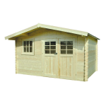 Abri linz 34mm avec traitement autoclave. 3880 x 3880mm