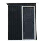 Abri m�tal toit monopente habrita / 1, 96 m2 / simple porte largeur 54 cm et grande hauteur 162 cm