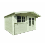 Abri rohan 28mm + auvent avec traitement autoclave. 2980 + 3644 x 2980mm