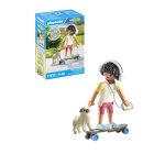 Adolescent avec chien