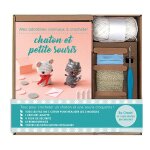 Mes adorables animaux  crocheter : chaton et petite souris - chaton et petite souris (coffret)