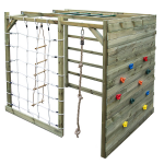 Aire de jeux sportive en bois pour enfant traite autoclave