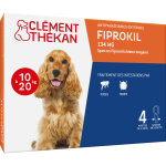 Anti - puces anti - tiques chien 10 - 20kg 4 pipettes