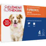 Anti - puces anti - tiques chien 20 - 40kg 4 pipettes