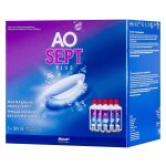 Aosept plus pack 5x360ml, 5 flacons de 360ml + 5 etuis munis d'aodisc
