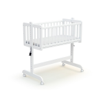 At4 - berceau cododo �volutif en bois essentiel blanc 40 x 80 cm
