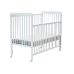 At4 - lit b�b� coulissant en bois essentiel blanc 60 x 120 cm