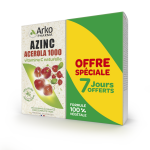 Azinc naturel acerola 1000 vitamine c 100% lot 30 comprims x2