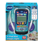 Baladeur musical interactif v. pod kid magic light pour enfants de 3  6 ans avec casque inclus