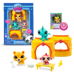 Bandai - littlest - pack tiki jungle - 3 animaux et accessoires - licence officielle - coffret jouet ...