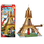 Bandai - miraculous - playset deluxe paris - grande aire de jeu monument 1, 20m - tour avec + 40 accessoires, ...