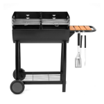 Barbecue � charbon de bois, � fut, 2 espaces de cuisson et 1 tablette - s�lection d'experts - beaux jours ...