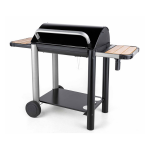 Barbecue vulcano 3000 charbon de bois fonte couvercle protection