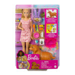 Barbie - coffret naissance des chiots - poupe mannequin - ds 3 ans