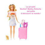 Barbie - coffret poupée malibu en voyage - coffret poupée mannequin - Barbie - coffret poupée malibu en voyage - coffret poupée mannequin -