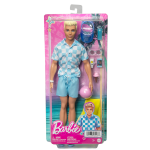 Barbie� - ken� plage - poup�e blonde short de bain et accessoires de plage