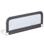 Barriere de lit portable textile gris