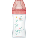 Biberon sensation + anti - colique 270ml jardin 0 - 6 mois ttine plate dbit 2