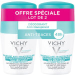 Vichy d�odorant bille anti - transpirant 48h anti - traces lot 2x50ml