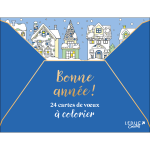 Bonne anne ! - 24 cartes de v?ux  colorier (pochette)