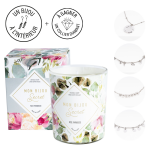 Bougie bijou rose framboise bracelet argent�