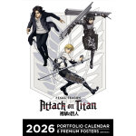 Calendriers portfolio 2026 l'attaque des titans - saison 4 (manga)