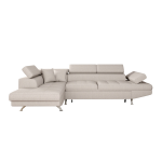 Canap� d'angle rio convertible avec coffre en tissu - angle gauche, beige