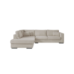 Canap� d'angle xxl belami en tissu - beige, angle gauche