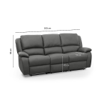 Canap� relax 3 places pu gris