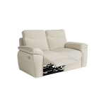 Canap� de relaxation �lectrique ross 2 places en tissu - beige
