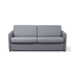Canapé système couchage rapide 3 places 160x190 en tissu gris clair alicia Canapé système couchage rapide 3 places 160x190 en tissu gris clair alicia