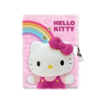 Carnet intime peluche avec cadenas hello kitty